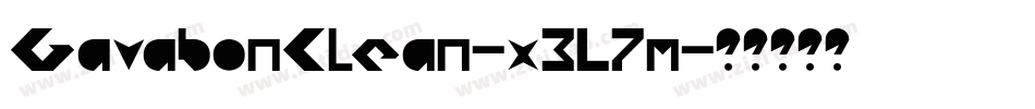 GavabonClean-x3L7m字体转换 GavabonClean-x3L7m字体转换