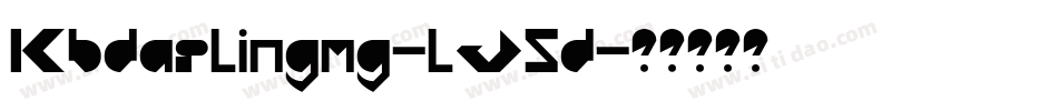 Kbdarlingmg-lJ5d字体转换