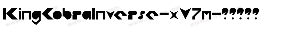 KingCobraInverse-xV7m字体转换