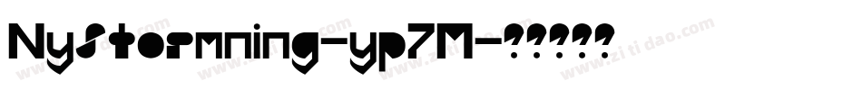 NyStormning-yp7M字体转换