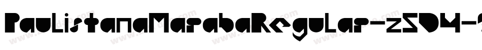 PaulistanaMarabaRegular-z5D4字体转换