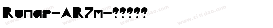 Runar-AR7m字体转换