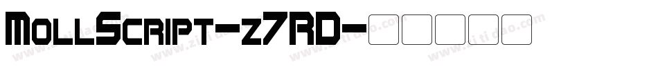 MollScript-z7RD字体转换