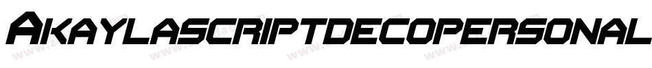 Akaylascriptdecopersonaluse-JD1M字体转换