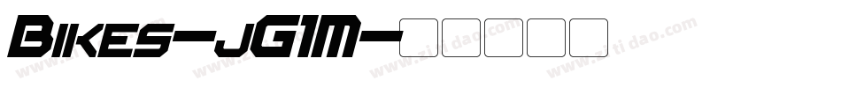 Bikes-jG1M字体转换