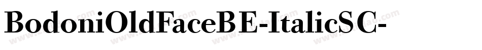 BodoniOldFaceBE-ItalicSC字体转换