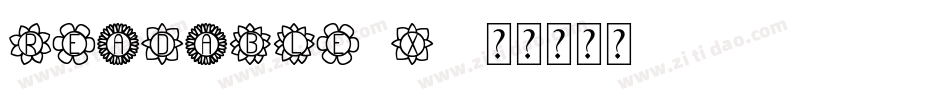 Readable9x4字体转换