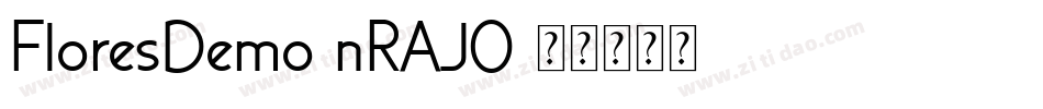 FloresDemo-nRAjO字体转换