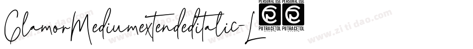GlamorMediumextendeditalic-L38gn字体转换