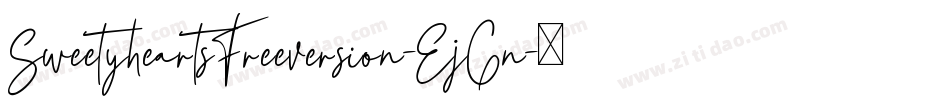 SweetyheartsFreeversion-EjGn字体转换