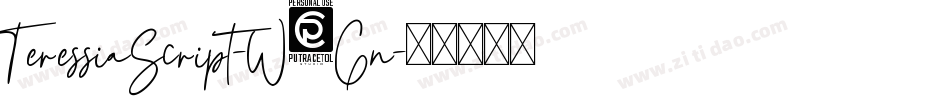 TeressiaScript-W6Gn字体转换