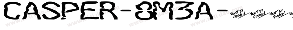 Casper-8M3A字体转换 Casper-8M3A字体转换