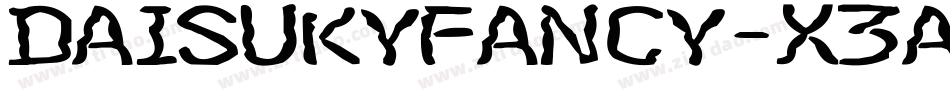 DaisukyFancy-X3A09字体转换