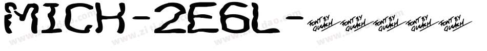 Mich-2E6l字体转换