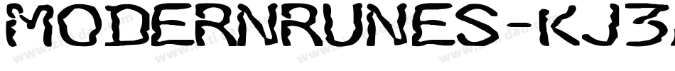 Modernrunes-KJ3A字体转换