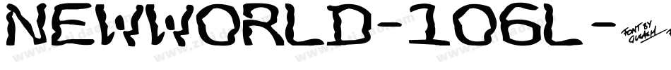 Newworld-1o6L字体转换 Newworld-1o6L字体转换