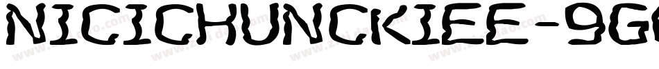 NiciChunckiee-9G6L字体转换