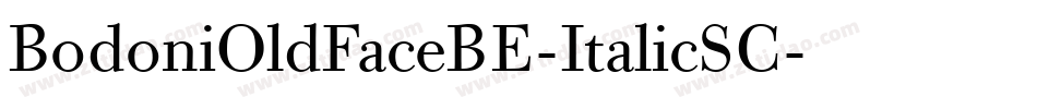 BodoniOldFaceBE-ItalicSC字体转换