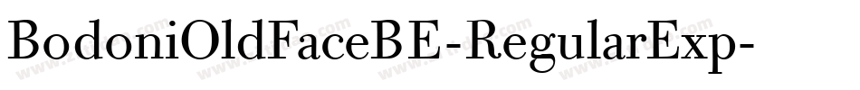 BodoniOldFaceBE-RegularExp字体转换