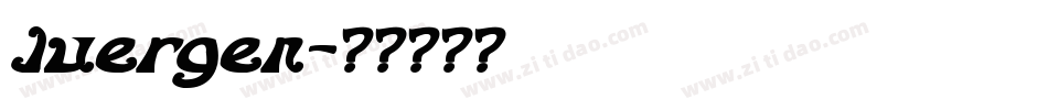 Juergen字体转换