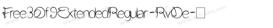 Free3Of9ExtendedRegular-RvDe字体转换