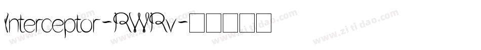Interceptor-RWRv字体转换