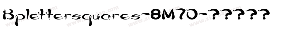 Bplettersquares-8M7D字体转换