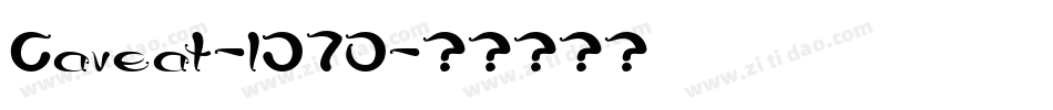 Caveat-lJ7D字体转换