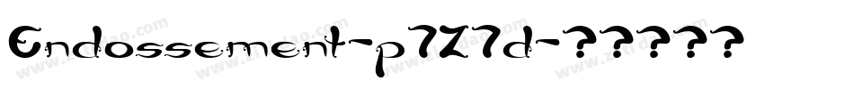 Endossement-p7Z7d字体转换