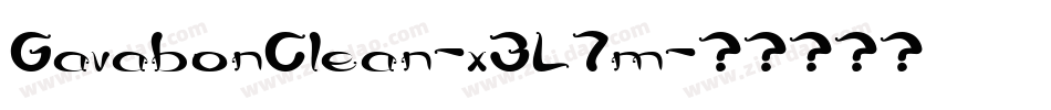 GavabonClean-x3L7m字体转换 GavabonClean-x3L7m字体转换