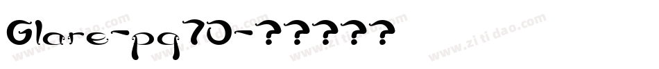 Glare-pg7D字体转换