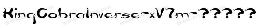 KingCobraInverse-xV7m字体转换