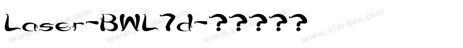 Laser-BWL7d字体转换 Laser-BWL7d字体转换