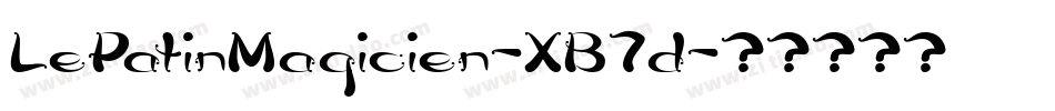 LePatinMagicien-XB7d字体转换