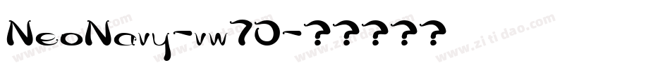 NeoNavy-vw7D字体转换