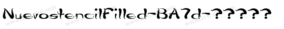 NuevostencilFilled-BA7d字体转换