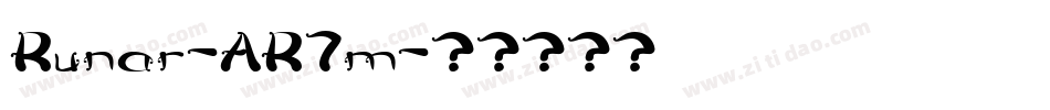 Runar-AR7m字体转换