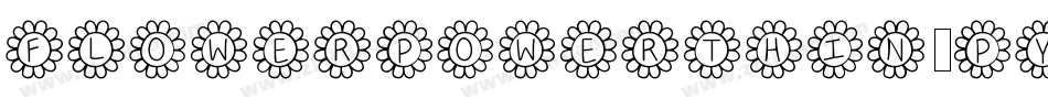 FlowerPowerThin-PyEB字体转换