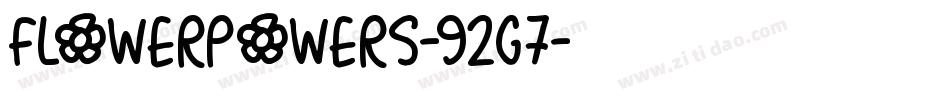 FlowerPowers-92G7字体转换