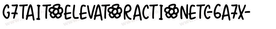 G7TaitoElevatorActionEtc-6a7x字体转换