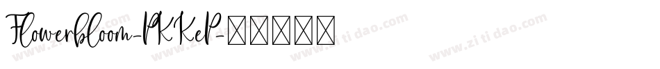 Flowerbloom-PKKeP字体转换