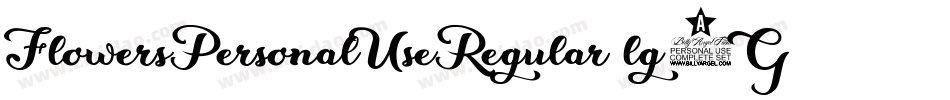 FlowersPersonalUseRegular-lg9GD字体转换