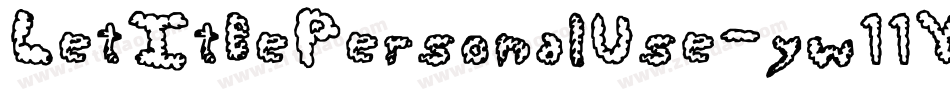 LetItBePersonalUse-yw11Y字体转换