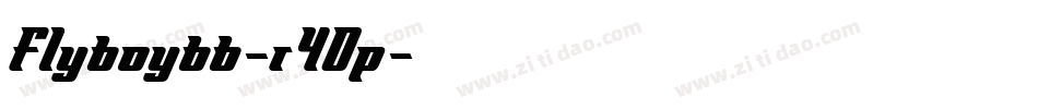 Flyboybb-r40p字体转换