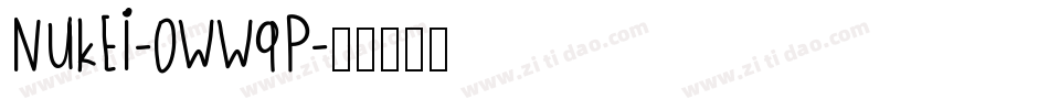 NuKei-0WW9P字体转换
