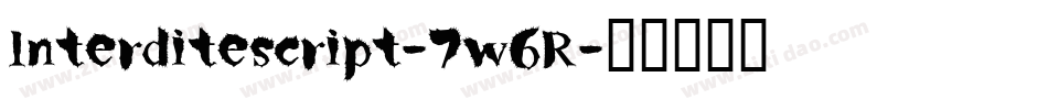 Interditescript-7w6R字体转换