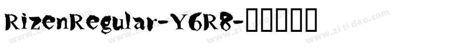 RizenRegular-Y6R8字体转换
