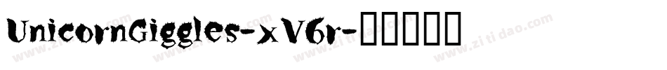 UnicornGiggles-xV6r字体转换
