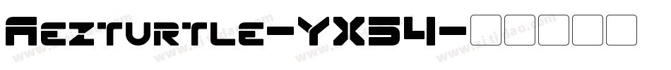 Aezturtle-YX54字体转换