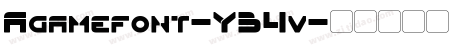 Agamefont-YB4v字体转换
